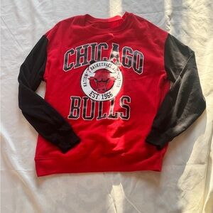 NBA Red and Black Graphic Sweatshirt